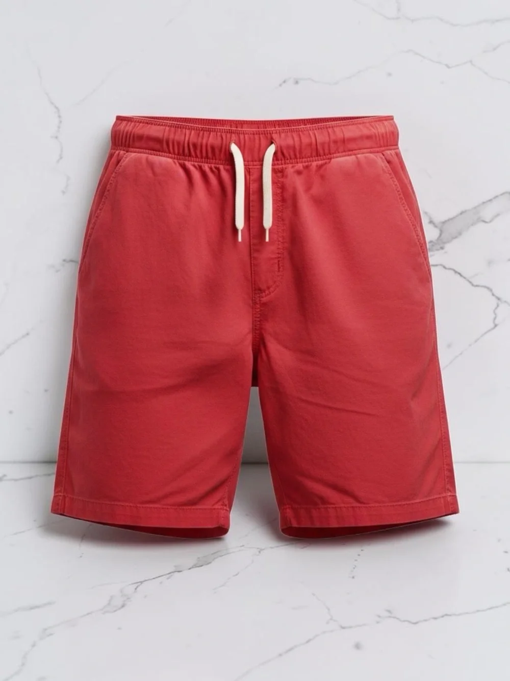 The Children's Place Coral-Red Pull-On Shorts with Drawstring